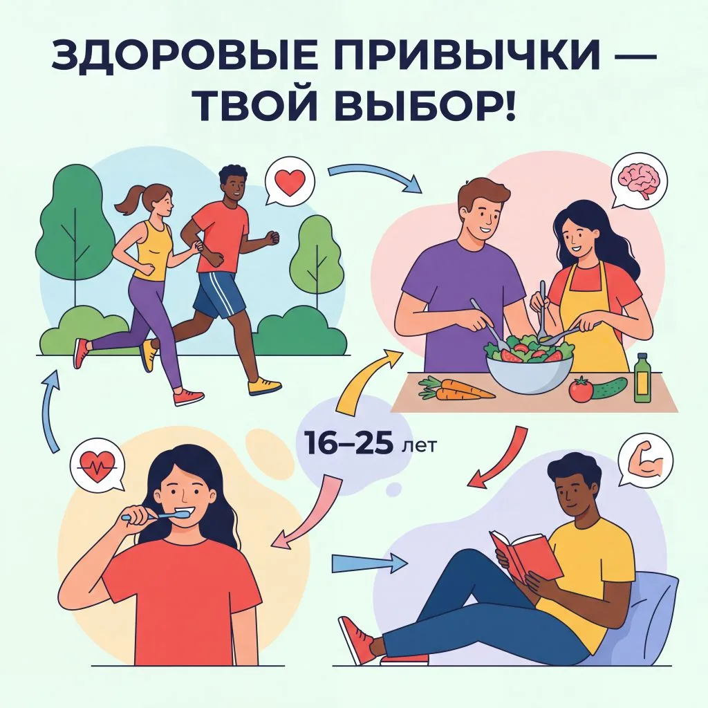 Формирование здоровых привычек у молодежи: вакцинация и гигиена